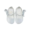 Lou Babe – baleriny – satyna krepowa – pastelowy błękit – niemowlęce Lou Babe – baleriny – satyna krepowa – pastelowy błękit – niemowlęce