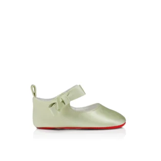 Lou Babe – baleriny – satyna krepowa – pastelowy manuka – dziecięce Lou Babe – baleriny – satyna krepowa – pastelowy manuka – dziecięce