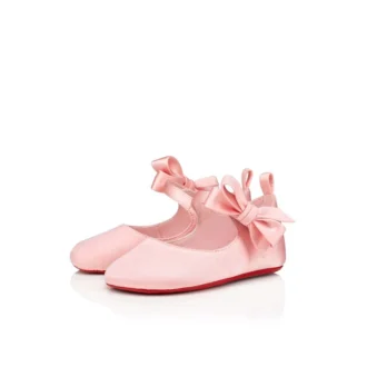 Lou Babe – baleriny – satyna krepowa – różowa – dla niemowląt Lou Babe – baleriny – satyna krepowa – różowa – dla niemowląt