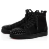 Lou Spikes – wysokie Sneakersy – zamsz i kolce – czarne – męskie Lou Spikes – wysokie Sneakersy – zamsz i kolce – czarne – męskie