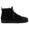 Lou Spikes – wysokie Sneakersy – zamsz i kolce – czarne – męskie Lou Spikes – wysokie Sneakersy – zamsz i kolce – czarne – męskie