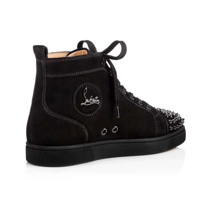 Lou Spikes – wysokie Sneakersy – zamsz i kolce – czarne – męskie Lou Spikes – wysokie Sneakersy – zamsz i kolce – czarne – męskie