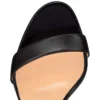 Loubi Queen Alta – czółenka na obcasie 150 mm – skóra nappa – czarne – damskie Loubi Queen Alta – czółenka na obcasie 150 mm – skóra nappa – czarne – damskie