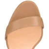 Loubi Queen – sandały na obcasie 120 mm – skóra nappa – kolor Nude 1 – damskie