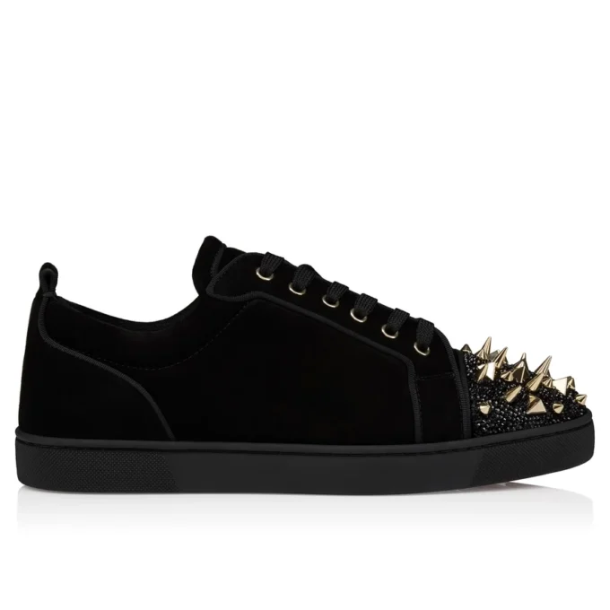 Louis Junior P Pik Pik Strass – Sneakersy – zamsz cielęcy – czarny – męskie