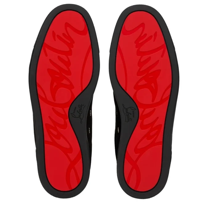 Louis Junior P Pik Pik Strass – Sneakersy – zamsz cielęcy – czarny – męskie