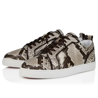 Louis Junior – Sneakersy – skóra pytona – Roccia – mężczyźni Louis Junior – Sneakersy – skóra pytona – Roccia – mężczyźni