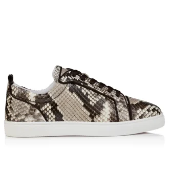 Louis Junior – Sneakersy – skóra pytona – Roccia – mężczyźni Louis Junior – Sneakersy – skóra pytona – Roccia – mężczyźni