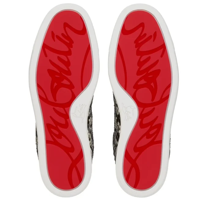 Louis Junior – Sneakersy – skóra pytona – Roccia – mężczyźni Louis Junior – Sneakersy – skóra pytona – Roccia – mężczyźni