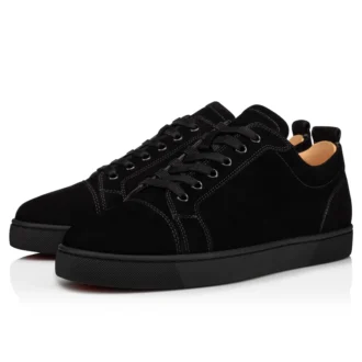 Louis Junior – Sneakersy – Zamsz cielęcy – Czarne – Męskie