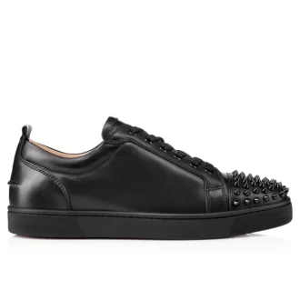 Louis Junior Spikes – Sneakersy – skóra cielęca i kolce – czarne – męskie Louis Junior Spikes – Sneakersy – skóra cielęca i kolce – czarne – męskie