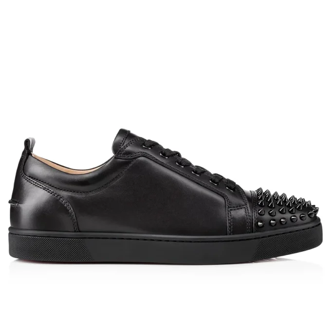 Louis Junior Spikes – Sneakersy – skóra cielęca i kolce – czarne – męskie Louis Junior Spikes – Sneakersy – skóra cielęca i kolce – czarne – męskie