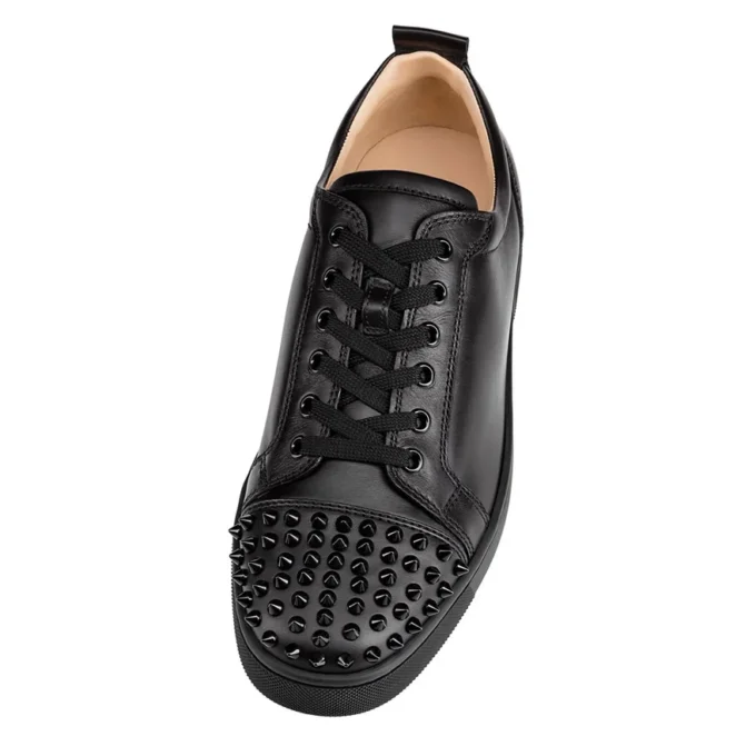 Louis Junior Spikes – Sneakersy – skóra cielęca i kolce – czarne – męskie Louis Junior Spikes – Sneakersy – skóra cielęca i kolce – czarne – męskie