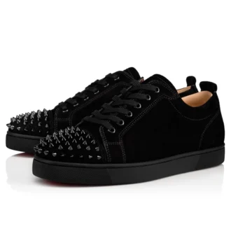 Louis Junior Spikes – Sneakersy – zamsz cielęcy – czarny – męskie