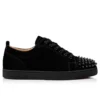 Louis Junior Spikes – Sneakersy – zamsz cielęcy – czarny – męskie Louis Junior Spikes – Sneakersy – zamsz cielęcy – czarny – męskie