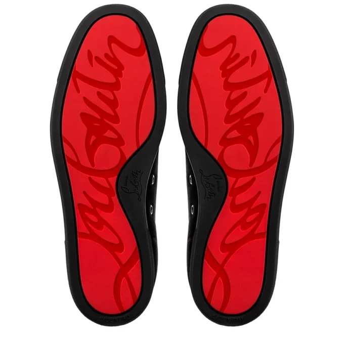 Louis Junior Spikes – Sneakersy – zamsz cielęcy – czarny – męskie Louis Junior Spikes – Sneakersy – zamsz cielęcy – czarny – męskie