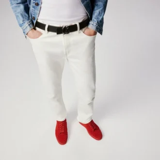 Louis Junior Spikes – Sneakersy – zamsz cielęcy i kolce – Loubi – mężczyźni Louis Junior Spikes – Sneakersy – zamsz cielęcy i kolce – Loubi – mężczyźni
