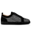 Louis Junior Strass – Sneakersy – zamsz cielęcy i cyrkonie – czarne – męskie Louis Junior Strass – Sneakersy – zamsz cielęcy i cyrkonie – czarne – męskie