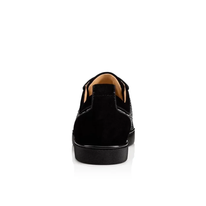 Louis Junior Strass – Sneakersy – zamsz cielęcy i cyrkonie – czarne – męskie Louis Junior Strass – Sneakersy – zamsz cielęcy i cyrkonie – czarne – męskie