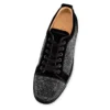 Louis Junior Strass – Sneakersy – zamsz cielęcy i cyrkonie – czarne – męskie Louis Junior Strass – Sneakersy – zamsz cielęcy i cyrkonie – czarne – męskie