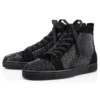 Louis Strass – Sneakersy – Veau Velours i Strass – Czarne – Męskie Louis Strass – Sneakersy – Veau Velours i Strass – Czarne – Męskie