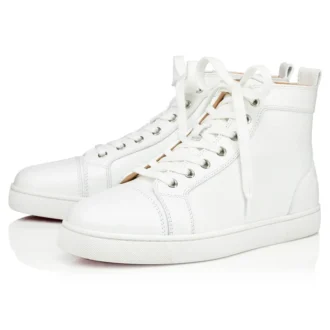 Louis – wysokie Sneakersy – skóra cielęca – białe – męskie Louis – wysokie Sneakersy – skóra cielęca – białe – męskie