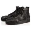 Louis – wysokie Sneakersy – skóra cielęca i kolce – czarne – męskie Louis – wysokie Sneakersy – skóra cielęca i kolce – czarne – męskie