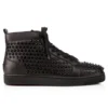 Louis – wysokie Sneakersy – skóra cielęca i kolce – czarne – męskie Louis – wysokie Sneakersy – skóra cielęca i kolce – czarne – męskie