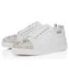 Louise Junior Perla – Sneakersy – satyna krepowa, skóra cielęca i perły – białe – damskie Louise Junior Perla – Sneakersy – satyna krepowa, skóra cielęca i perły – białe – damskie