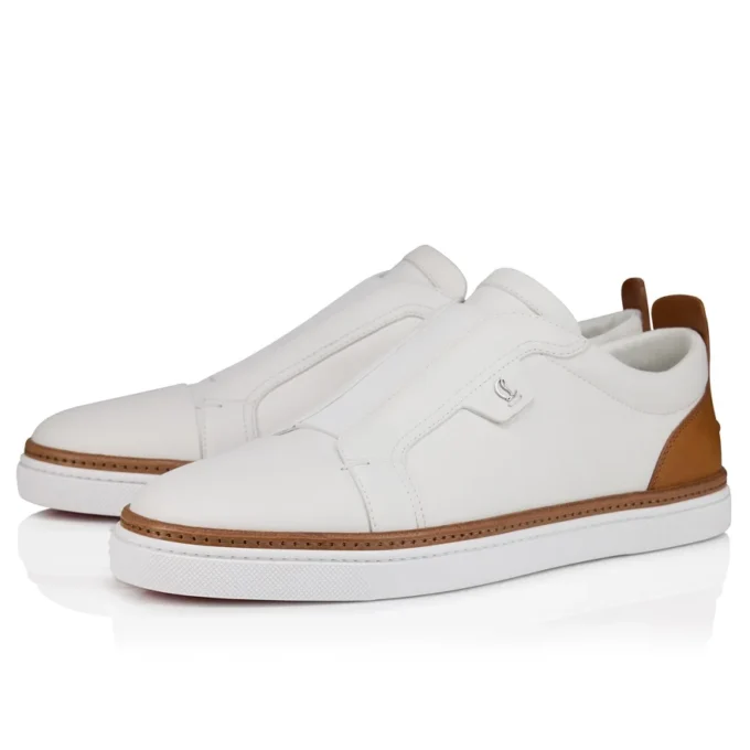 Marcontonio – Sneakersy – skóra cielęca – białe – męskie