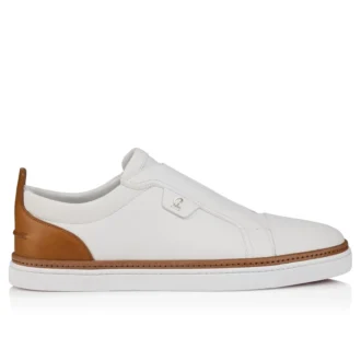 Marcontonio – Sneakersy – skóra cielęca – białe – męskie