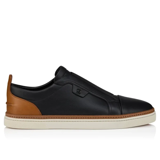Marcontonio – Sneakersy – skóra cielęca – czarne – męskie