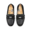 Mini Penny – mokasyny – lakierowana skóra cielęca i zamsz – czarne – dzieci Mini Penny – mokasyny – lakierowana skóra cielęca i zamsz – czarne – dzieci