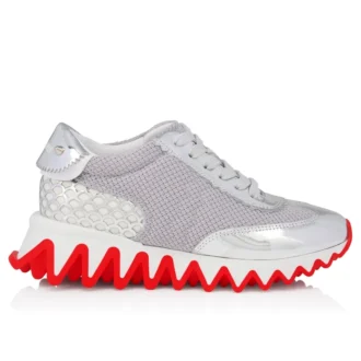 Mini Shark – Sneakersy do biegania – skóra cielęca – srebrne – dzieci Mini Shark – Sneakersy do biegania – skóra cielęca – srebrne – dzieci