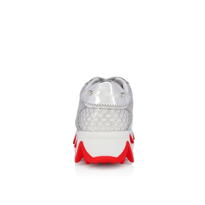 Mini Shark – Sneakersy do biegania – skóra cielęca – srebrne – dzieci Mini Shark – Sneakersy do biegania – skóra cielęca – srebrne – dzieci