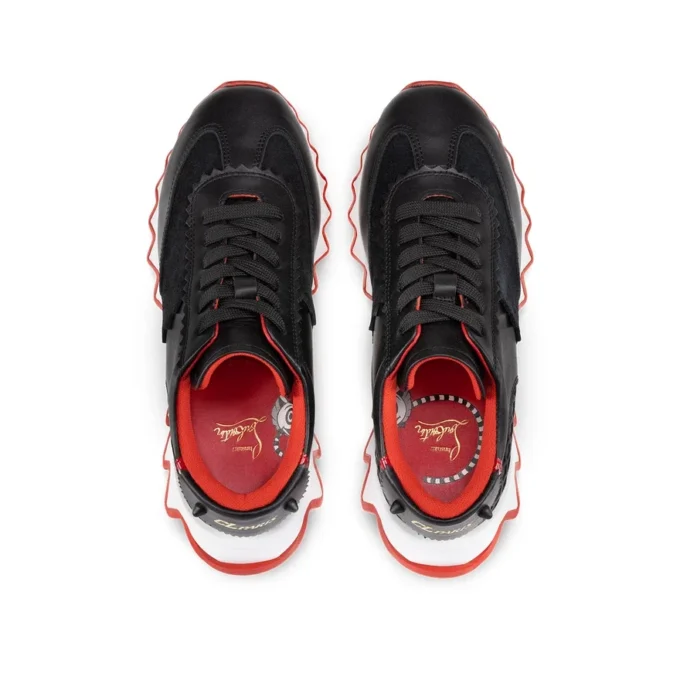 Mini Shark – Sneakersy – skóra cielęca, zamsz i lakierowana skóra cielęca – czarne – dzieci Mini Shark – Sneakersy – skóra cielęca, zamsz i lakierowana skóra cielęca – czarne – dzieci