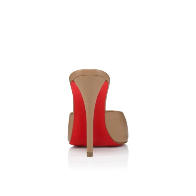 Miss Z Mule – klapki na obcasie 100 mm – skóra nappa jagnięca – kolor Blush – damskie Miss Z Mule – klapki na obcasie 100 mm – skóra nappa jagnięca – kolor Blush – damskie