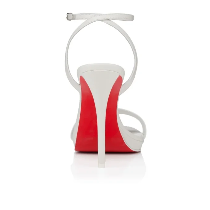 Miss Z Sandal Queen – sandały na paskach o wysokości 120 mm – skóra nappa jagnięca – Bianco – damskie Miss Z Sandal Queen – sandały na paskach o wysokości 120 mm – skóra nappa jagnięca – Bianco – damskie