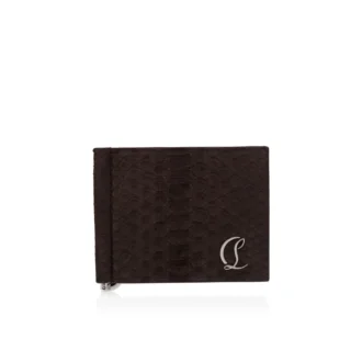 Mooncrest – etui na klucze – skóra pytona – kolor Cafe