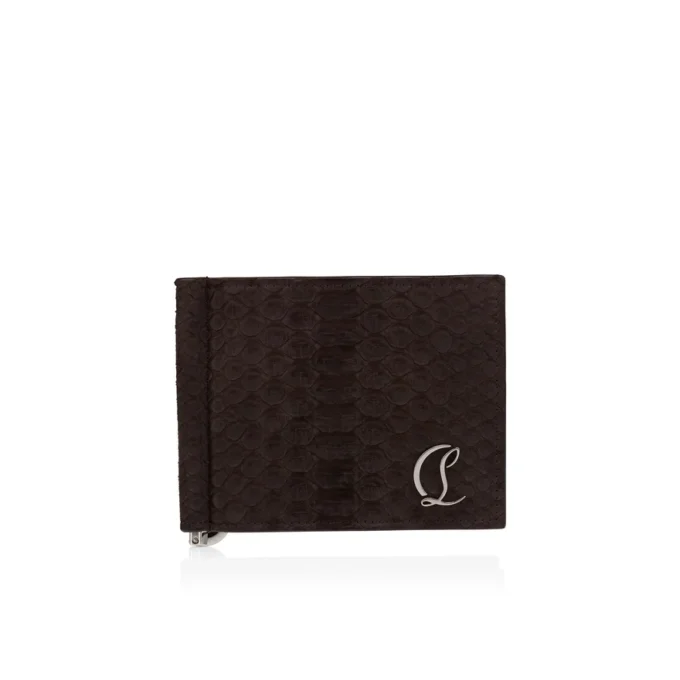 Mooncrest – etui na klucze – skóra pytona – kolor Cafe