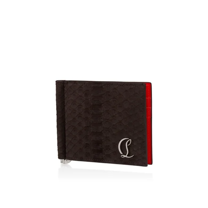 Mooncrest – etui na klucze – skóra pytona – kolor Cafe