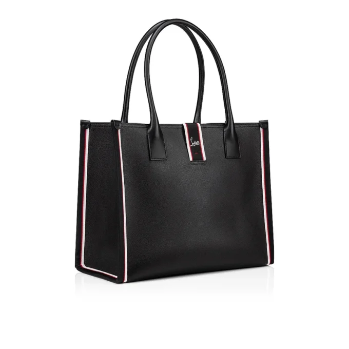 Nastroloubi L – Torba Typu Tote – ziarnista skóra cielęca – czarna