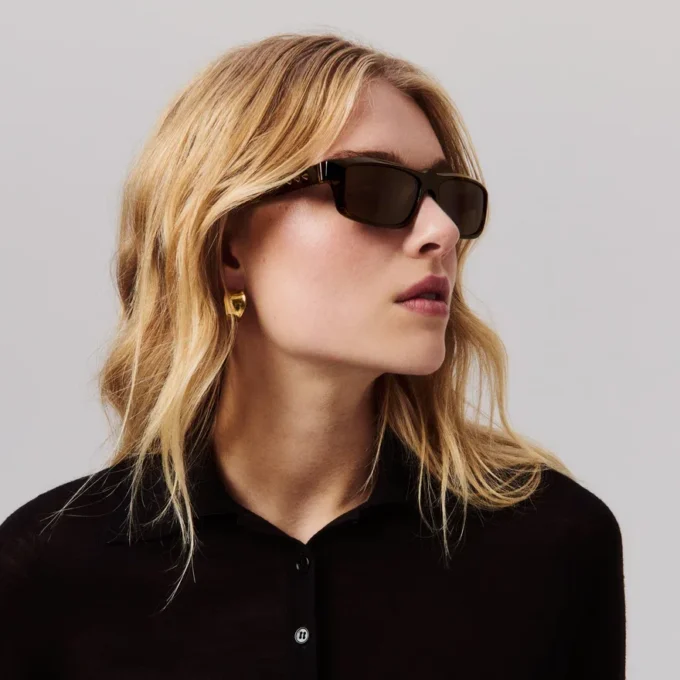 Nasze Georges Lb0028 – okulary przeciwsłoneczne – acetat – ciemny kolor Havana