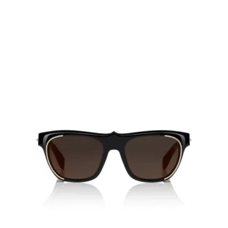 Nasze okulary Georges Lb0006 – okulary przeciwsłoneczne – acetat – czarny dym