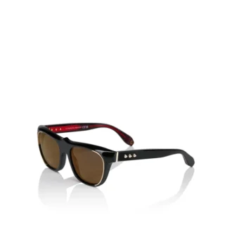 Nasze okulary Georges Lb0006 – okulary przeciwsłoneczne – acetat – czarny dym