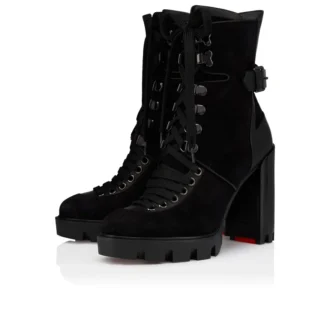 New Macademia – niskie buty na obcasie 100 mm – zamsz cielęcy – czarne – damskie New Macademia – niskie buty na obcasie 100 mm – zamsz cielęcy – czarne – damskie