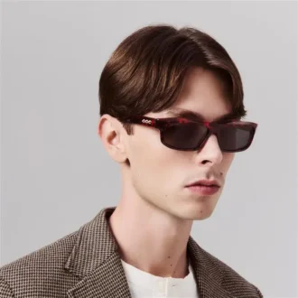 Our Georges Lb0028 – okulary przeciwsłoneczne – acetat – czerwona Havana