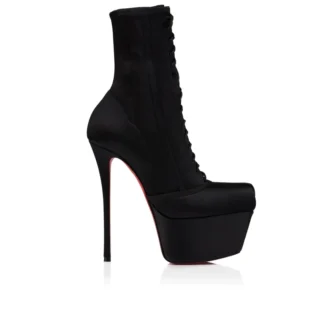 Pavlova Booty Alta – niskie buty 160 mm – satyna krepowa – czarne – damskie Pavlova Booty Alta – niskie buty 160 mm – satyna krepowa – czarne – damskie