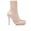 Pavlova Booty – niskie buty 100 mm – satyna krepowa – kolor różowy – damskie Pavlova Booty – niskie buty 100 mm – satyna krepowa – kolor różowy – damskie