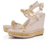 Pyraclou – espadryle na 110 mm – lakierowana skóra cielęca – Leche – damskie Pyraclou – espadryle na 110 mm – lakierowana skóra cielęca – Leche – damskie